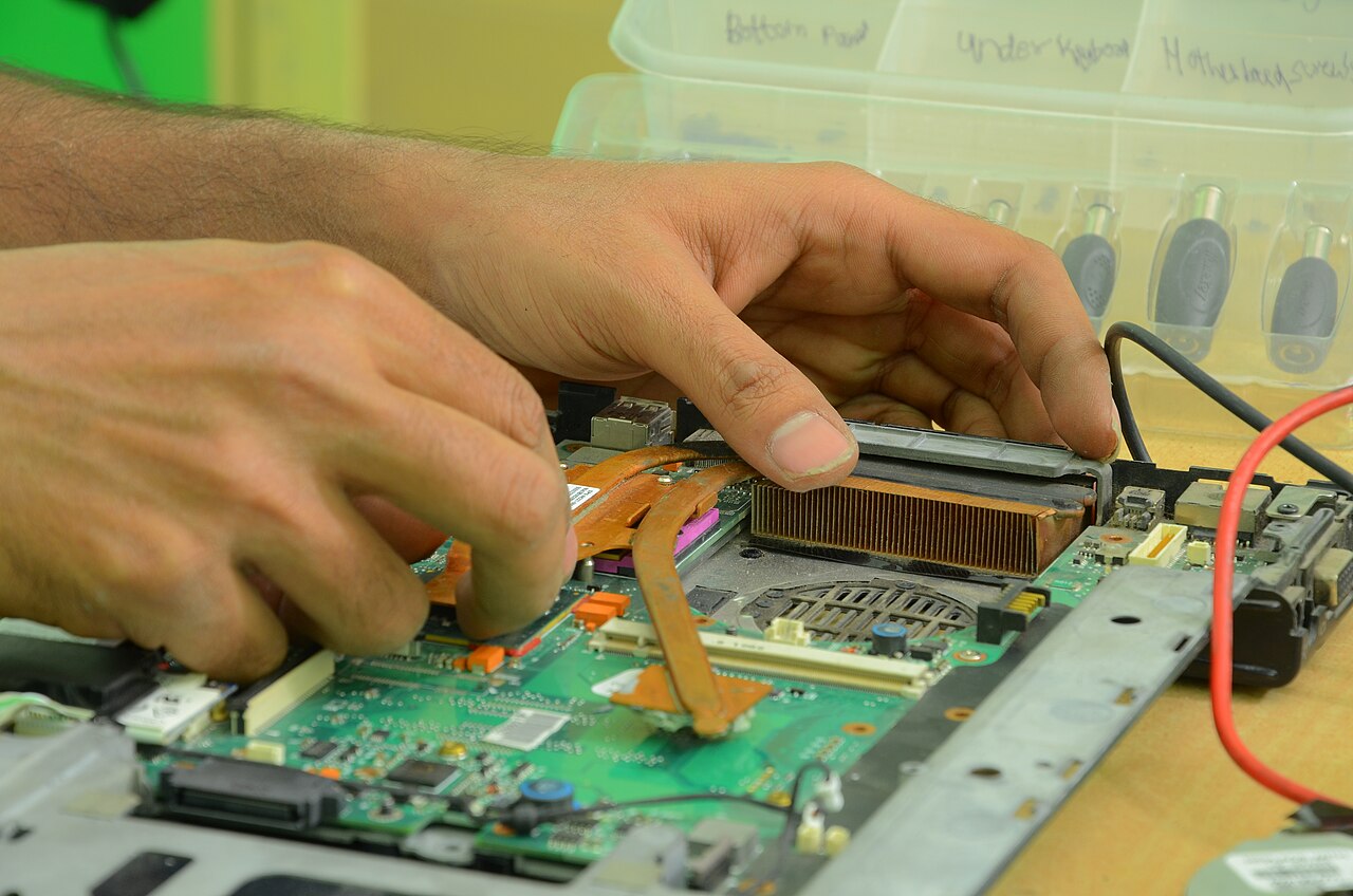Laptop motherboard repair